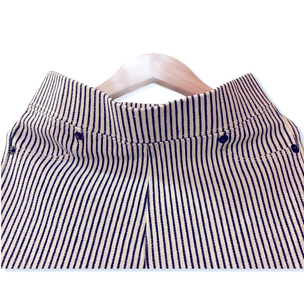 Zara Girls Collection navy striped leggings